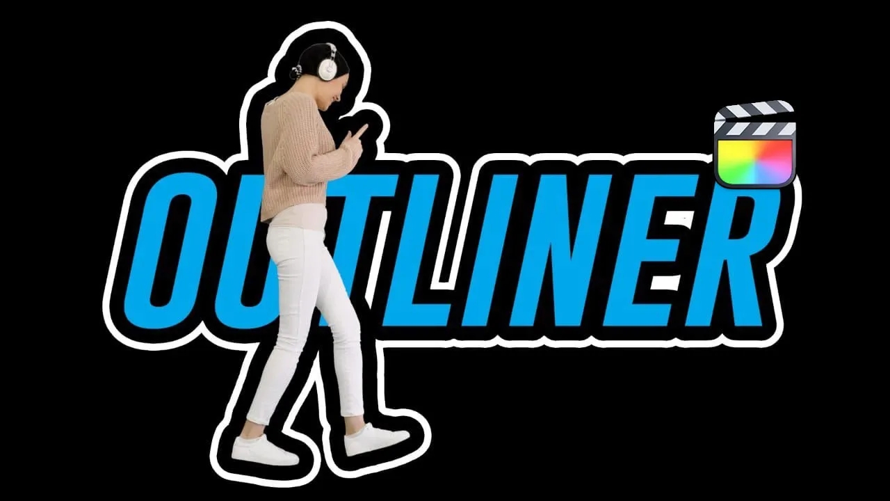 FCPX插件：综艺字幕人物轮廓描边白边特效效果 BretFX Outline Lite . sucaiwan.com