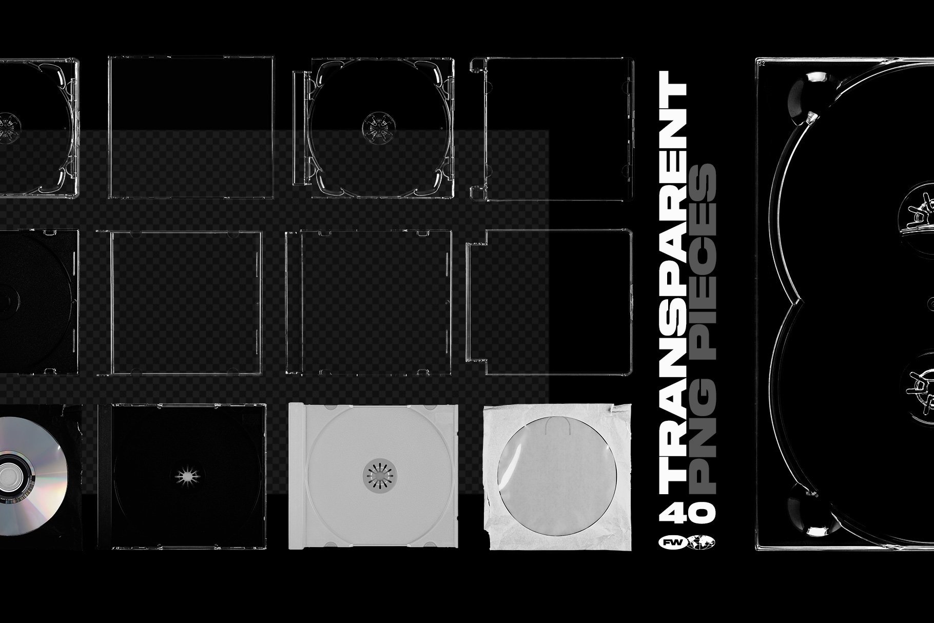 Flyerwrk 现代CD套样机塑料袋样机贴纸专辑封面光盘标签样机透明CD盒 CD Mockup Bundle 样机素材 第3张-素材湾丨精选海外优质设计素材资源 Flyerwrk 现代CD套样机塑料袋样机贴纸专辑封面光盘标签样机透明CD盒 CD Mockup Bundle 样机素材 sucaiwan.com