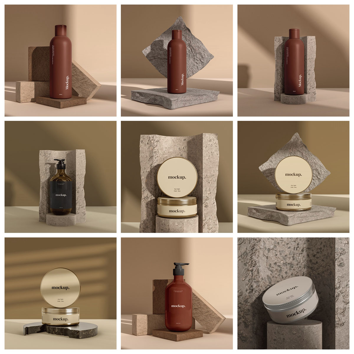 30款品牌化妆品包装样机PSD模板 样机素材 sucaiwan.com