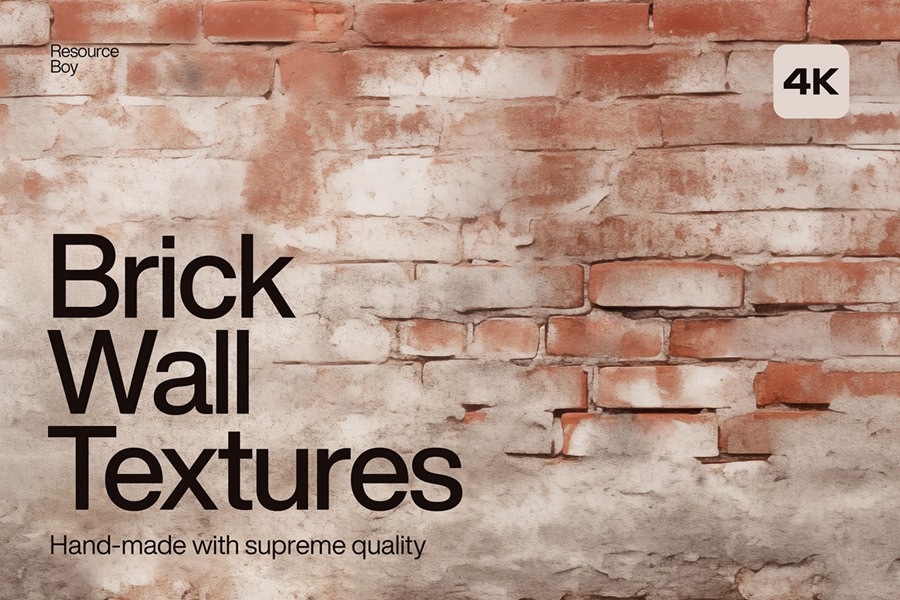 砖墙4K高清纹理背景 . 第1张-素材湾丨精选海外优质设计素材资源 砖墙4K高清纹理背景 . sucaiwan.com