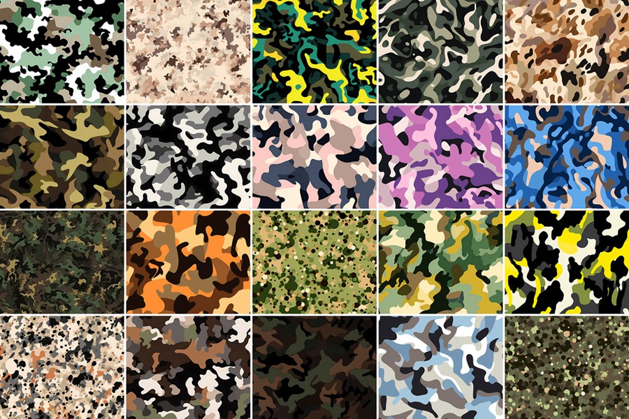 迷彩无缝图案 . 第5张-素材湾丨精选海外优质设计素材资源 迷彩无缝图案 . sucaiwan.com