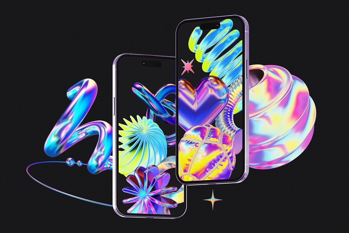 千禧2K风格全息霓虹渐变霓虹3D立体艺术图形PNG免抠设计素材 Y2K 3D Aesthetic Shapes Collection . 第6张-素材湾丨精选海外优质设计素材资源 千禧2K风格全息霓虹渐变霓虹3D立体艺术图形PNG免抠设计素材 Y2K 3D Aesthetic Shapes Collection . sucaiwan.com