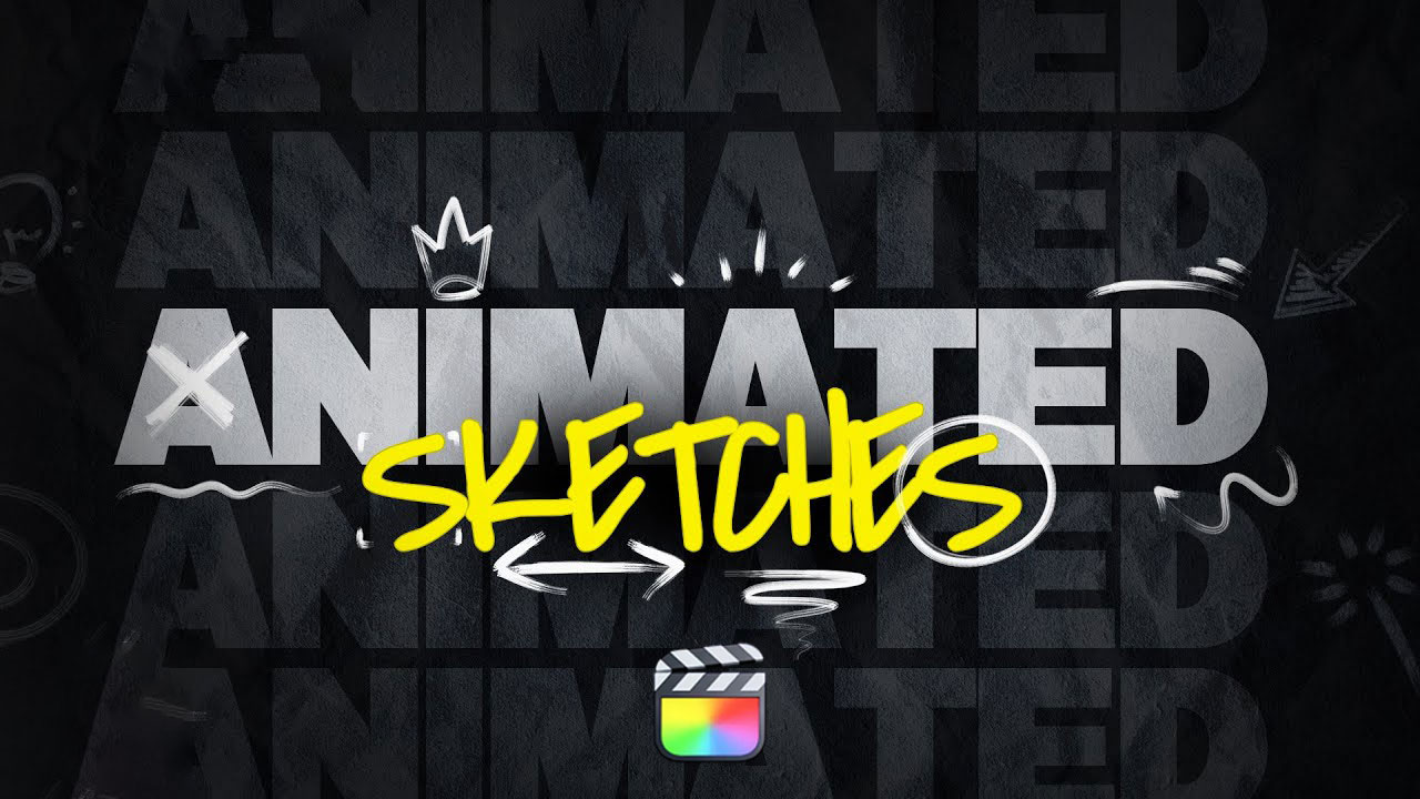 FCPX插件:150个趣味艺术手绘涂鸦字母数字线条草图动画元素 Animated Sketches . 第1张-素材湾丨精选海外优质设计素材资源 FCPX插件:150个趣味艺术手绘涂鸦字母数字线条草图动画元素 Animated Sketches . sucaiwan.com