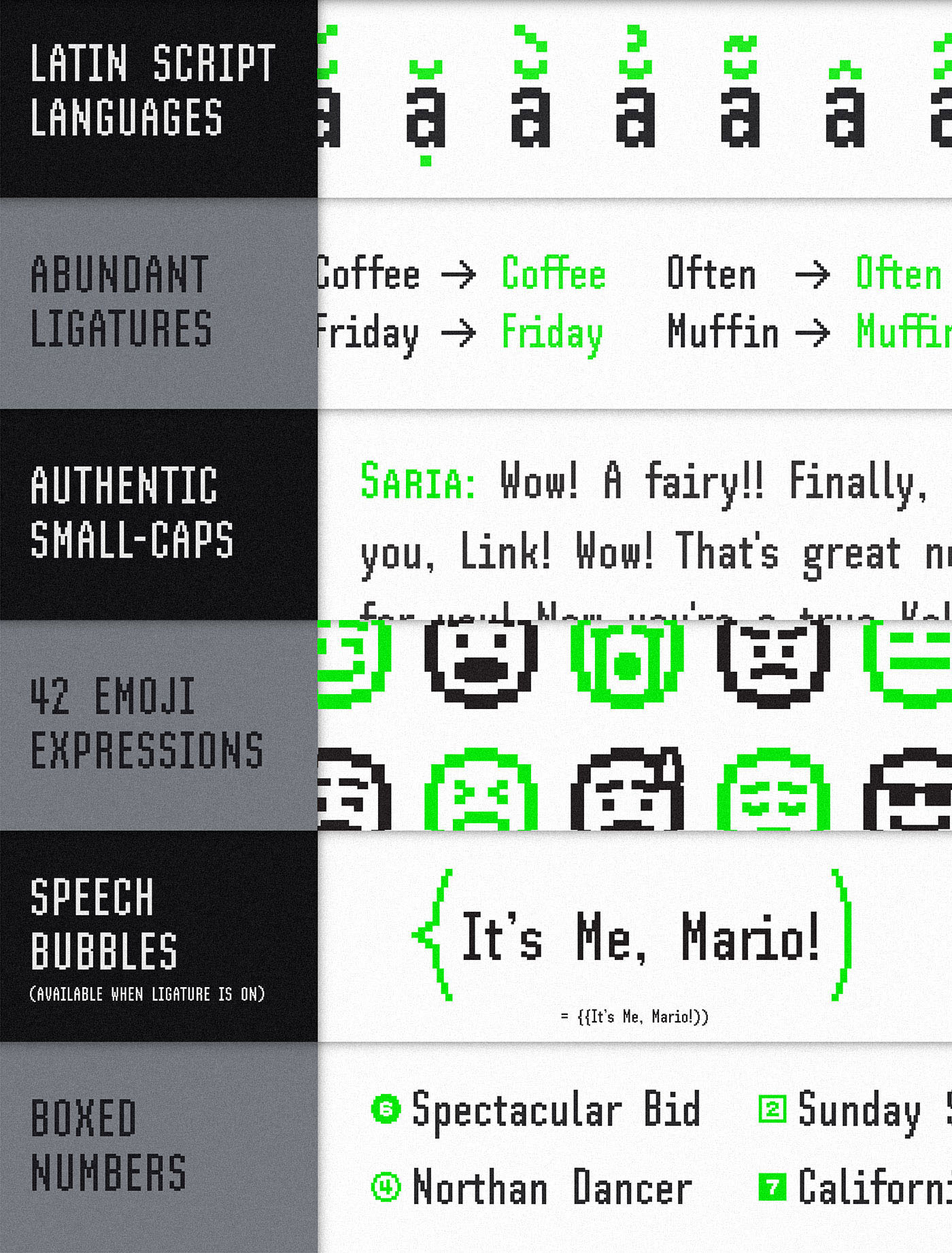 复古有趣像素风艺术美学位图海报设计英文字体包 设计素材 第4张-素材湾丨精选海外优质设计素材资源 复古有趣像素风艺术美学位图海报设计英文字体包 设计素材 sucaiwan.com