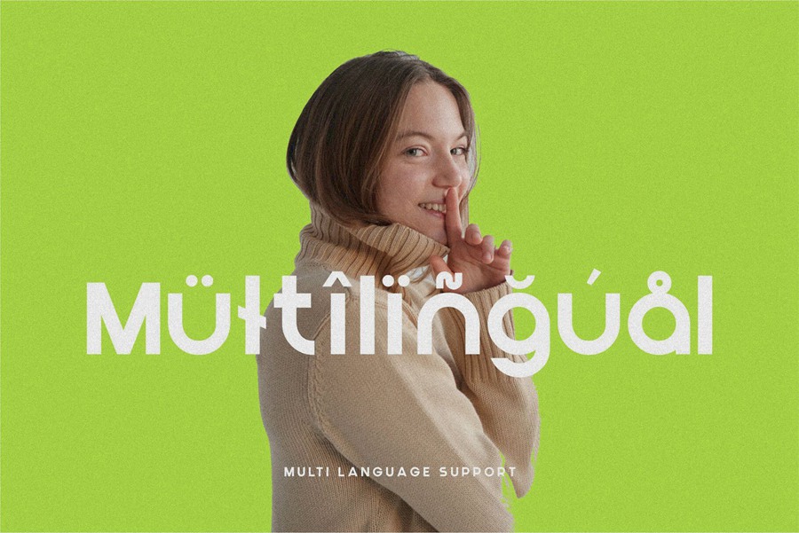 现代干净标志英文字体适用于标题、徽标和海报 Blont 设计素材 sucaiwan.com