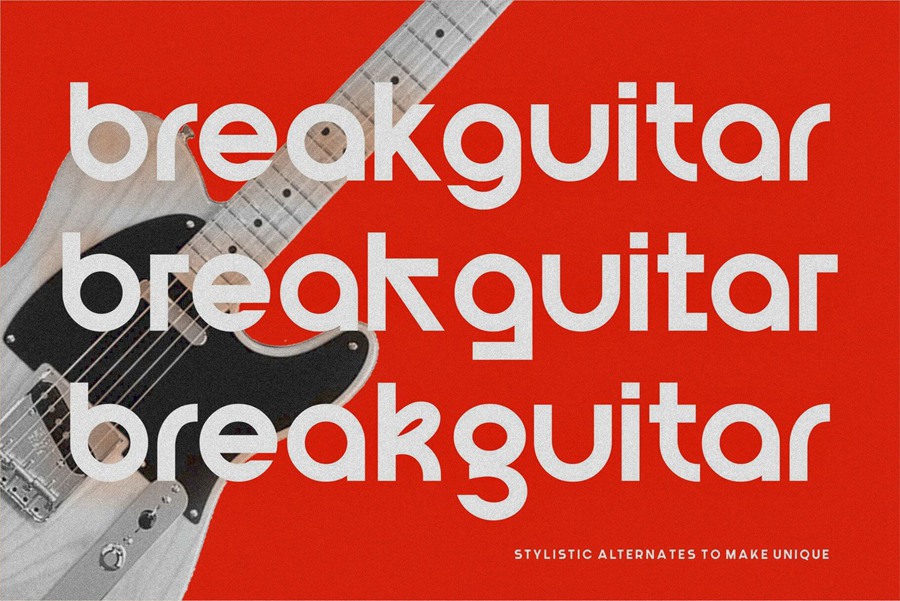 现代干净标志英文字体适用于标题、徽标和海报 Blont 设计素材 sucaiwan.com