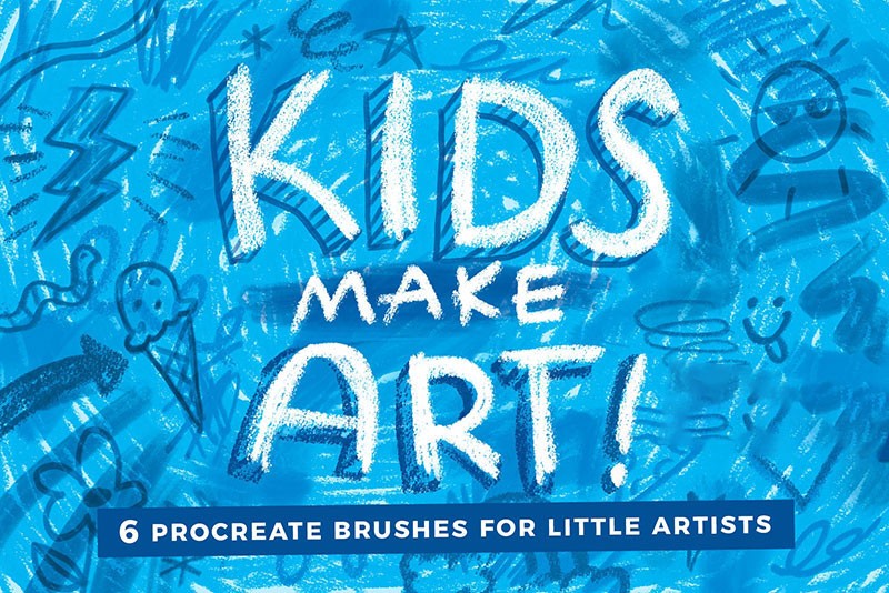 Procreate儿童绘本笔刷套装 笔刷资源 sucaiwan.com