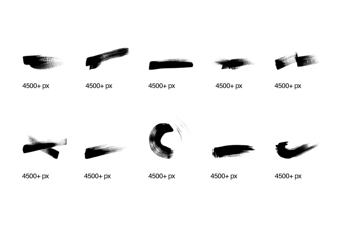182款手工制作的毛笔笔刷PS素材 笔刷资源 sucaiwan.com