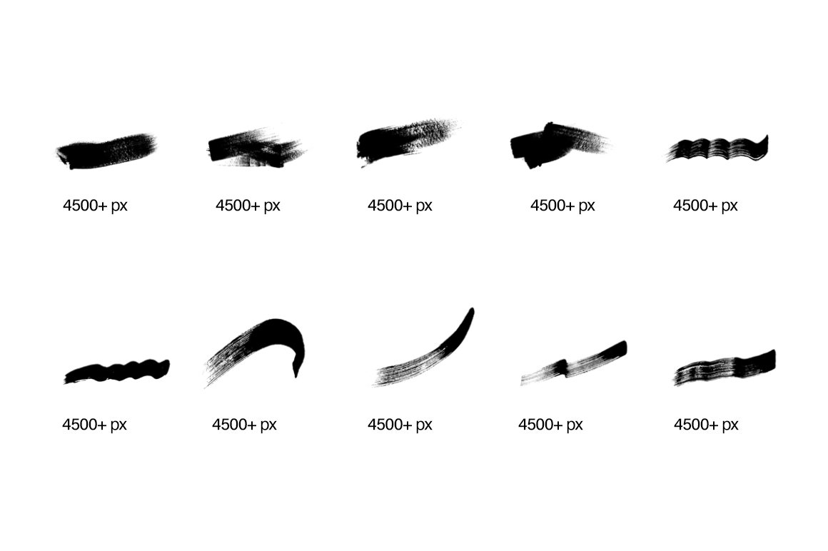 182款手工制作的毛笔笔刷PS素材 笔刷资源 sucaiwan.com