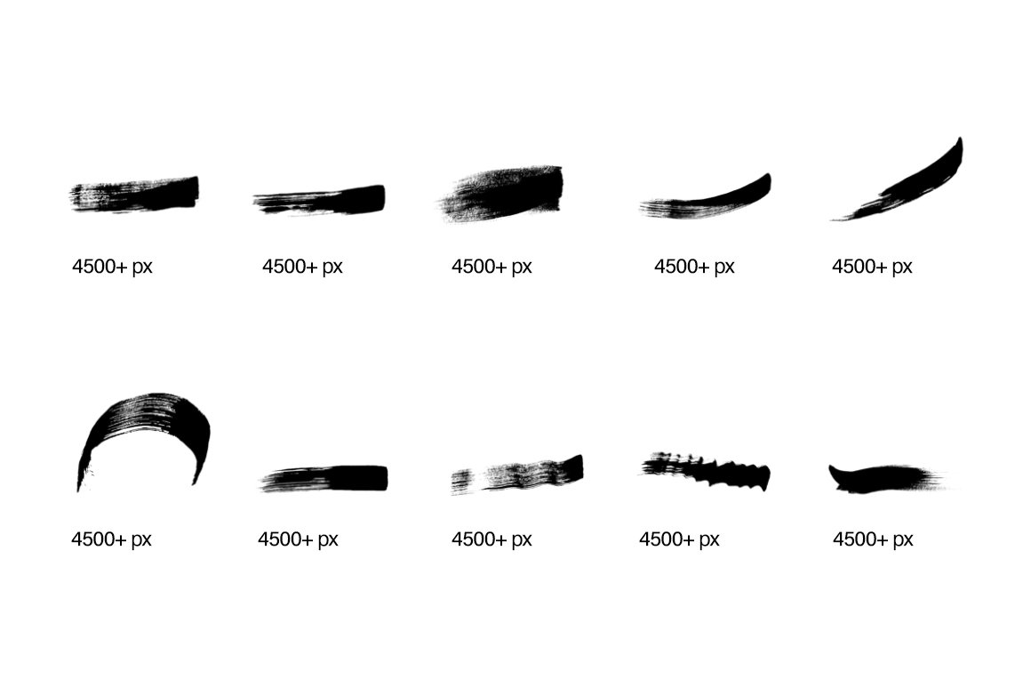 182款手工制作的毛笔笔刷PS素材 笔刷资源 sucaiwan.com
