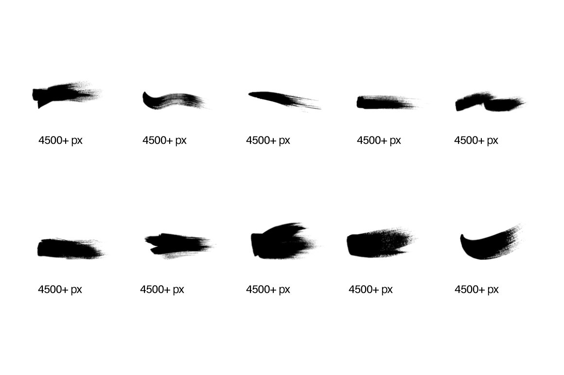 182款手工制作的毛笔笔刷PS素材 笔刷资源 sucaiwan.com