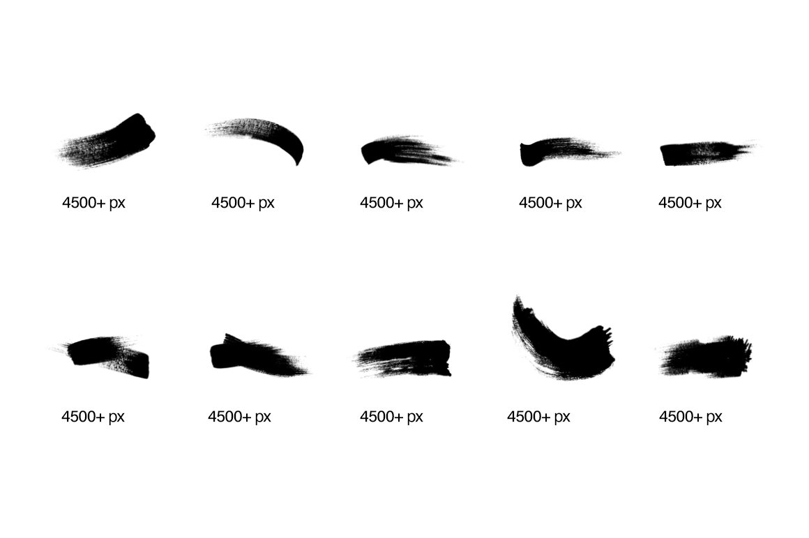 182款手工制作的毛笔笔刷PS素材 笔刷资源 sucaiwan.com