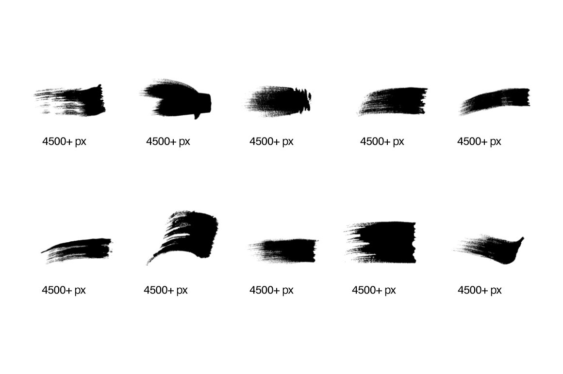 182款手工制作的毛笔笔刷PS素材 笔刷资源 sucaiwan.com