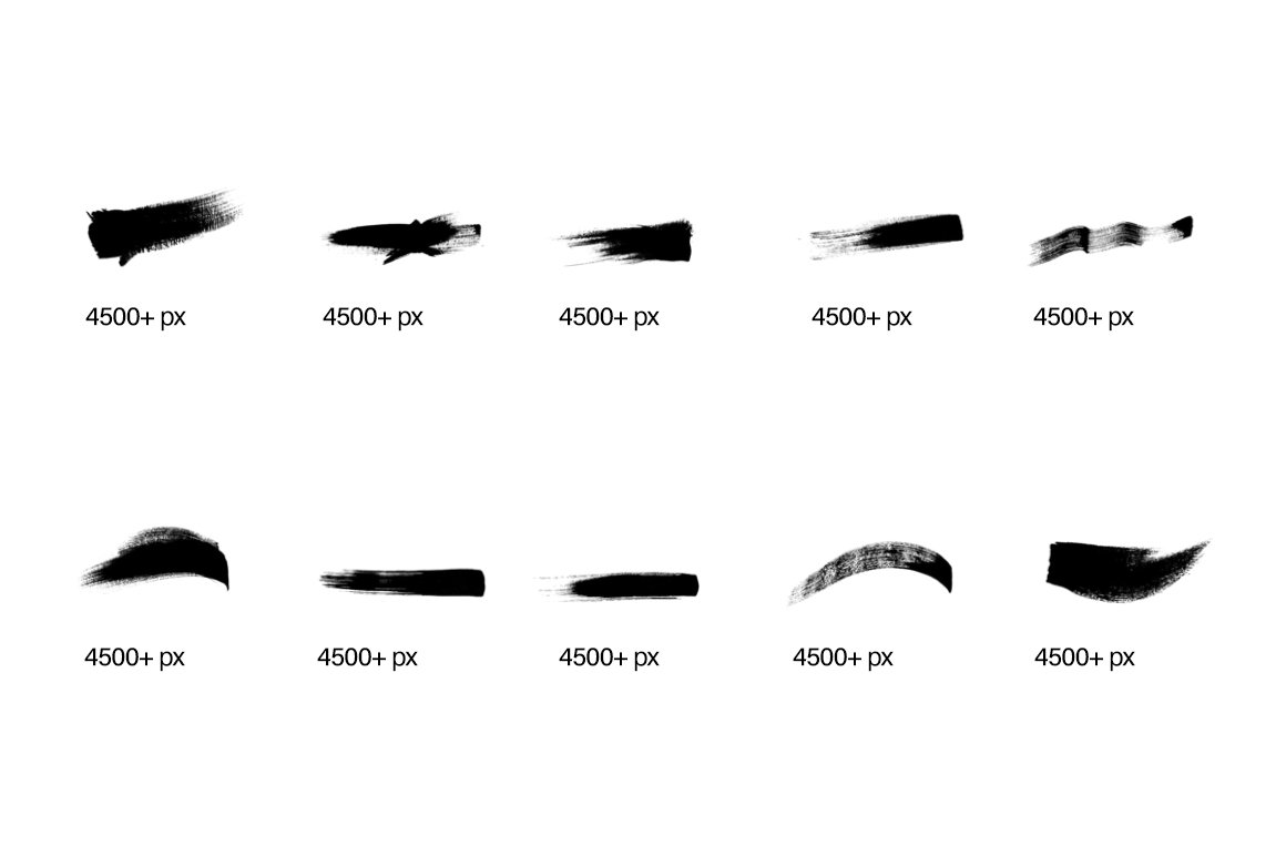 182款手工制作的毛笔笔刷PS素材 笔刷资源 sucaiwan.com