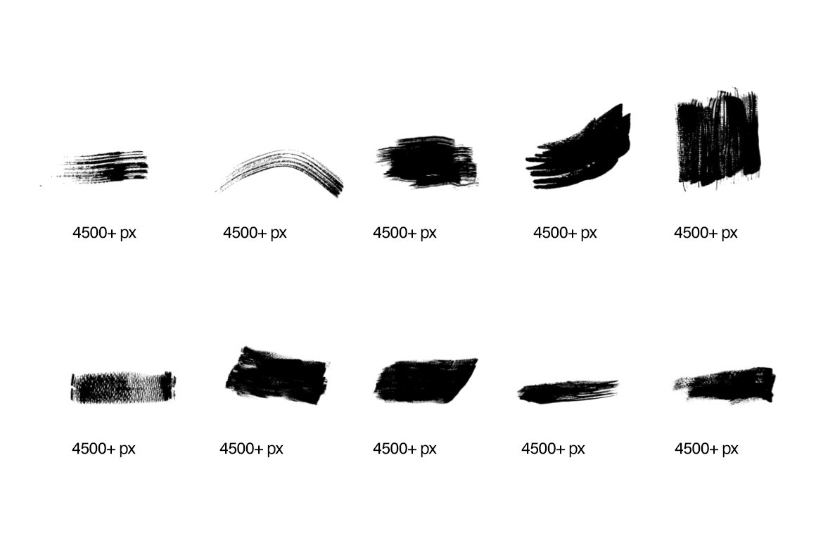 182款手工制作的毛笔笔刷PS素材 笔刷资源 sucaiwan.com