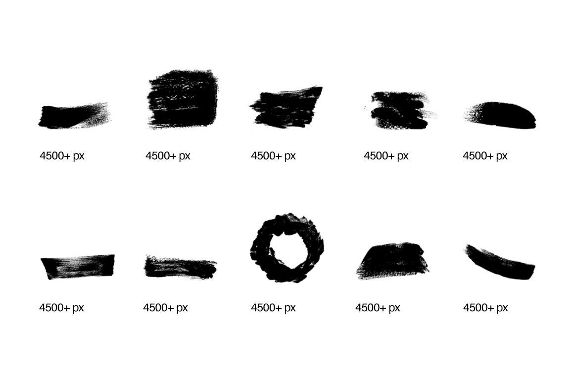 182款手工制作的毛笔笔刷PS素材 笔刷资源 sucaiwan.com