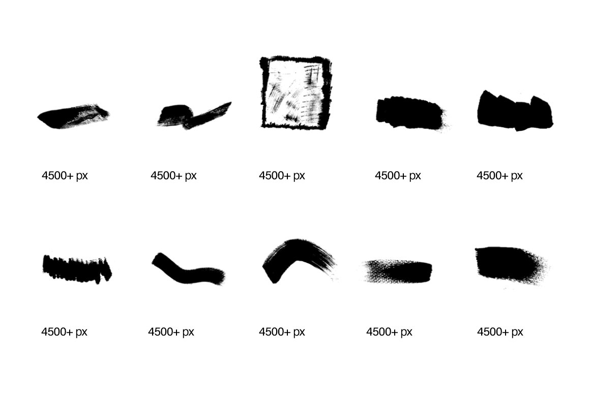 182款手工制作的毛笔笔刷PS素材 笔刷资源 sucaiwan.com