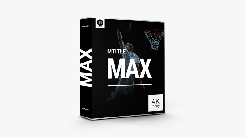 FCPX插件：30种超级动力学大标题排版字幕动画预设 MotionVFX mTitle MAX . sucaiwan.com