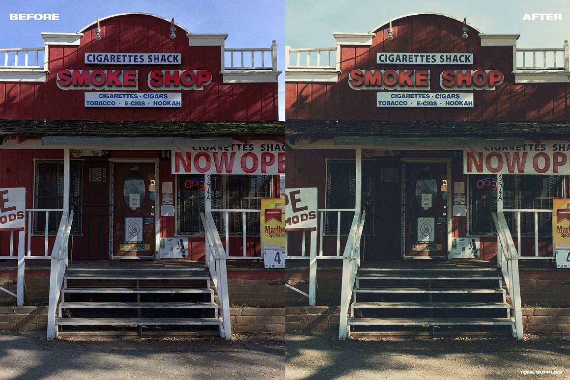 TONE SUPPLIES 90年代复古电影质感人像拍摄LUT调色预设 插件预设 sucaiwan.com