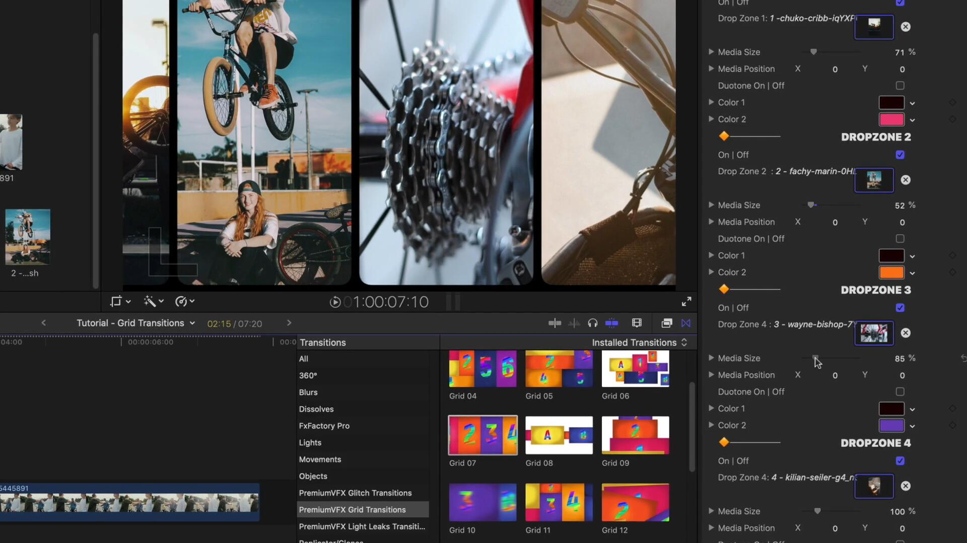 FCPX插件:40个创意多画面网格分屏动态组合切换转场过渡预设 Grid Transitions . 第4张-素材湾丨精选海外优质设计素材资源 FCPX插件:40个创意多画面网格分屏动态组合切换转场过渡预设 Grid Transitions . sucaiwan.com
