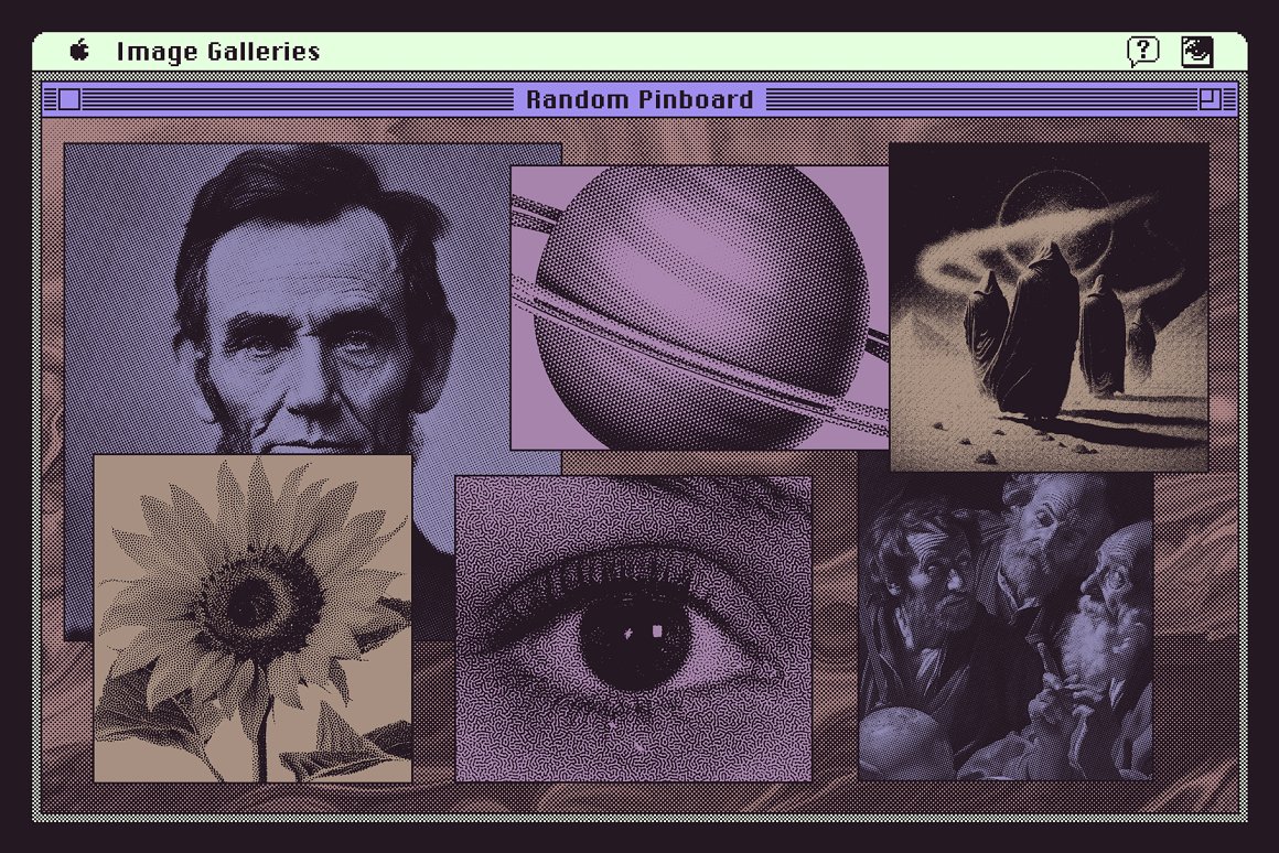 90年代迷幻复古艺术半色调颗粒纹理趣味视觉PSD模板样机+动作 Artistic Halftone PSD file & Actions 插件预设 第2张-素材湾丨精选海外优质设计素材资源 90年代迷幻复古艺术半色调颗粒纹理趣味视觉PSD模板样机+动作 Artistic Halftone PSD file & Actions 插件预设 sucaiwan.com