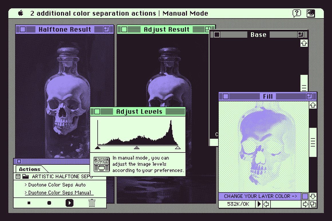 90年代迷幻复古艺术半色调颗粒纹理趣味视觉PSD模板样机+动作 Artistic Halftone PSD file & Actions 插件预设 第3张-素材湾丨精选海外优质设计素材资源 90年代迷幻复古艺术半色调颗粒纹理趣味视觉PSD模板样机+动作 Artistic Halftone PSD file & Actions 插件预设 sucaiwan.com