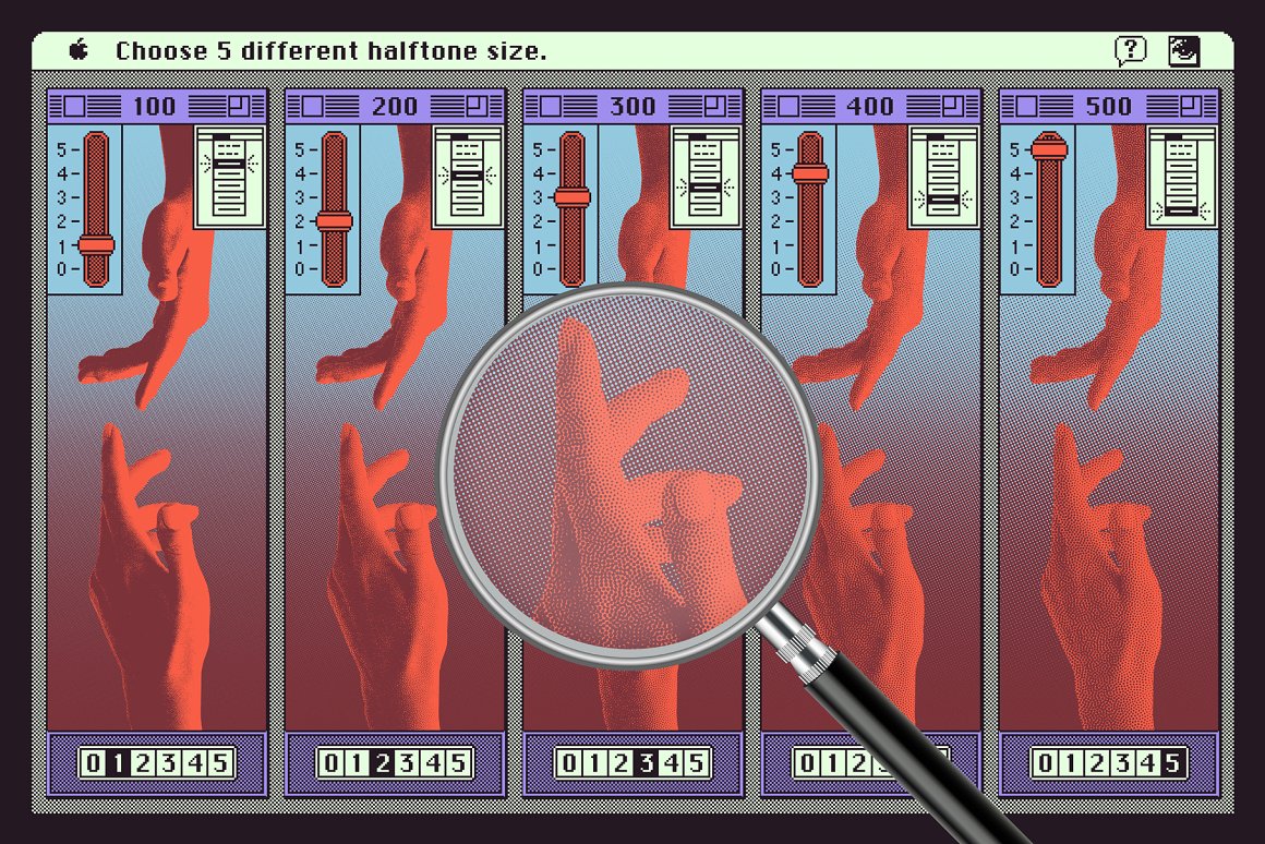 90年代迷幻复古艺术半色调颗粒纹理趣味视觉PSD模板样机+动作 Artistic Halftone PSD file & Actions 插件预设 第6张-素材湾丨精选海外优质设计素材资源 90年代迷幻复古艺术半色调颗粒纹理趣味视觉PSD模板样机+动作 Artistic Halftone PSD file & Actions 插件预设 sucaiwan.com