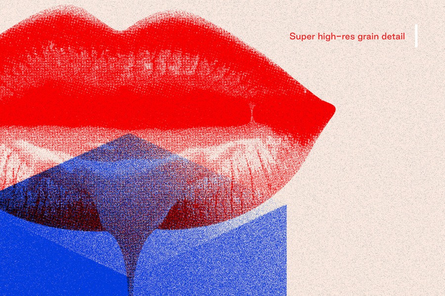 逼真炫彩视觉冲击抽象肌理噪点渐变主画面海报背景样机素材 样机素材 sucaiwan.com