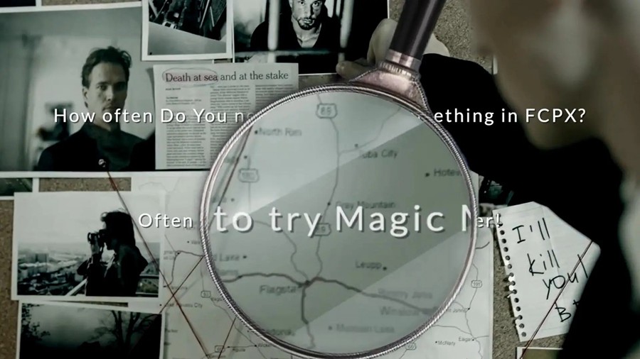 FCPX插件：画面放大镜缩放视觉效果 . sucaiwan.com