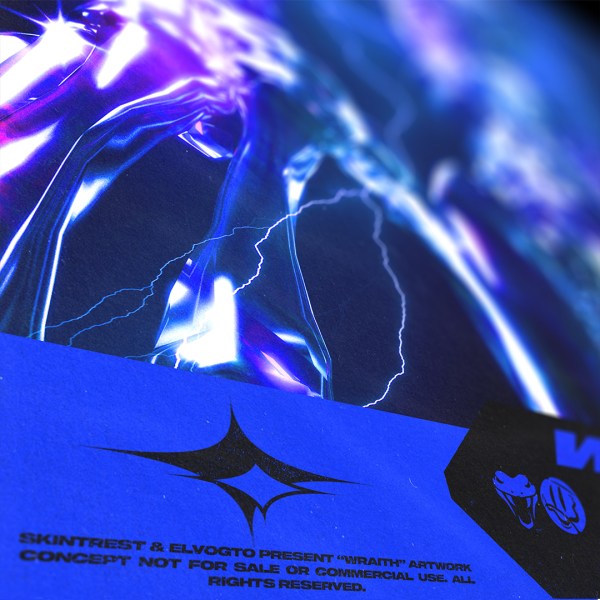 科幻异次元抽象艺术异形封面艺术专辑PSD样机模板 样机素材 sucaiwan.com