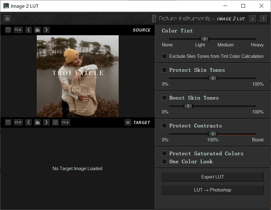 调色神器：好莱坞电影感画面色彩模拟仿真LUT生成工具 Picture Instruments – Image 2 LUT Pro 1.5.0 Win/Mac版 . sucaiwan.com