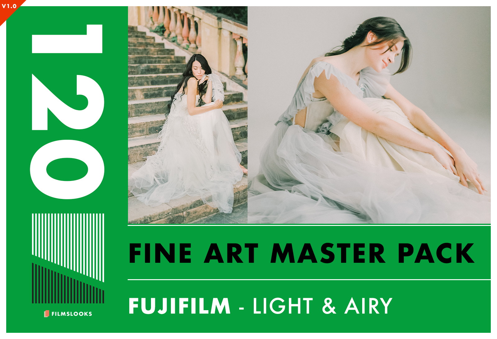 日系富士胶片婚纱照调色大师包LR预设 FILMSLOOKS-FUJI-MASTER-PACKV1 插件预设 sucaiwan.com