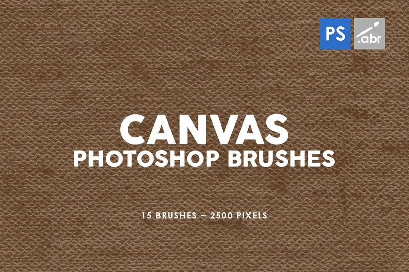 15 种帆布纹理Photoshop笔刷 笔刷资源 sucaiwan.com