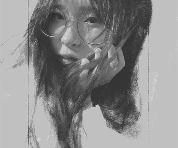 木炭和石墨绘图艺术PS笔刷 笔刷资源 sucaiwan.com