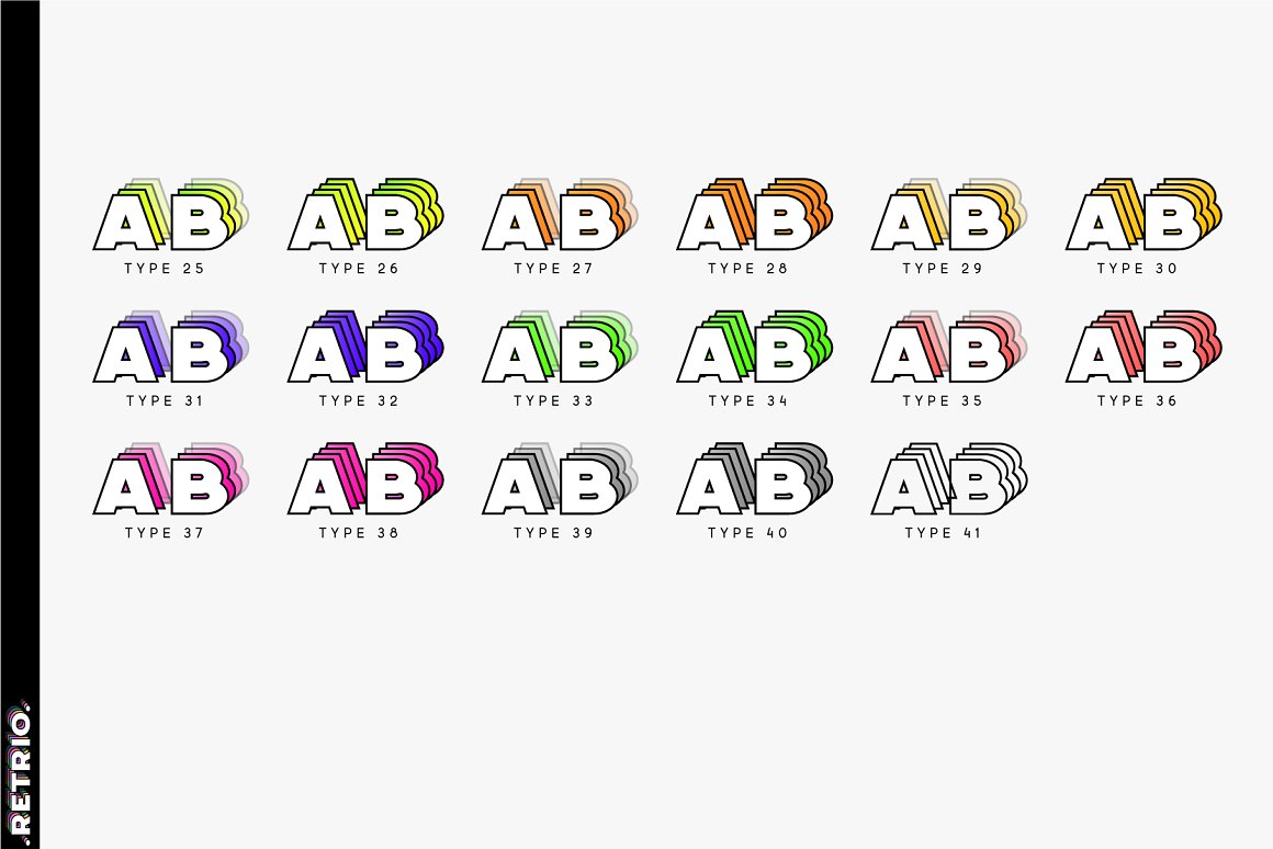 英文字体:潮流多彩动态杂志美学移动渐变透明海报设计标题字体 Retrio. OTF-SVG Color Family 设计素材 第6张-素材湾丨精选海外优质设计素材资源 英文字体:潮流多彩动态杂志美学移动渐变透明海报设计标题字体 Retrio. OTF-SVG Color Family 设计素材 sucaiwan.com