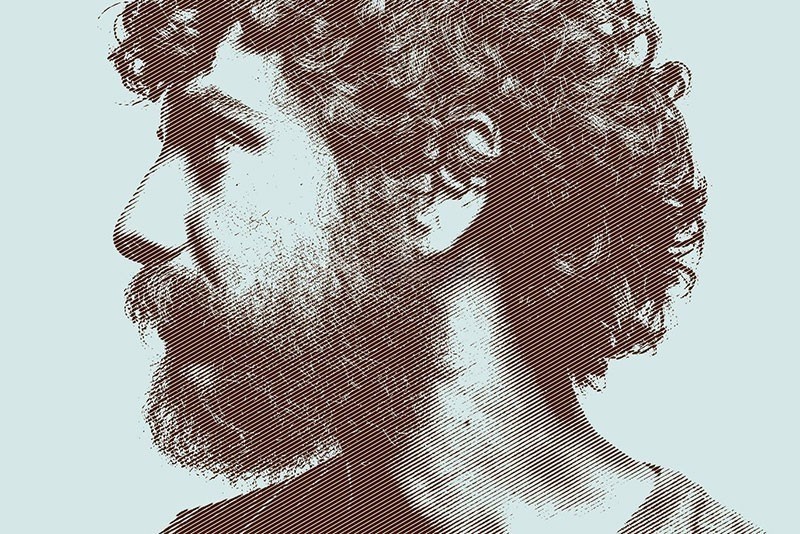 Photoshop雕刻半色调线条PSD模板 插件预设 sucaiwan.com