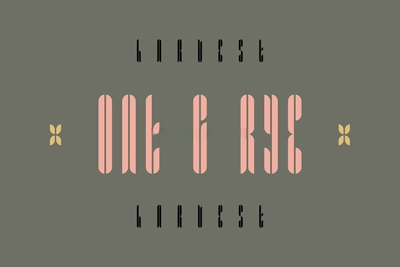 Grainy圆角窄体英文字体，免费可商用 设计素材 sucaiwan.com