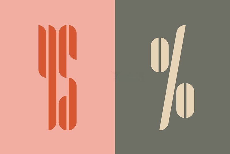 Grainy圆角窄体英文字体，免费可商用 设计素材 sucaiwan.com