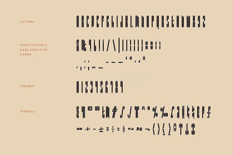 Grainy圆角窄体英文字体，免费可商用 设计素材 sucaiwan.com