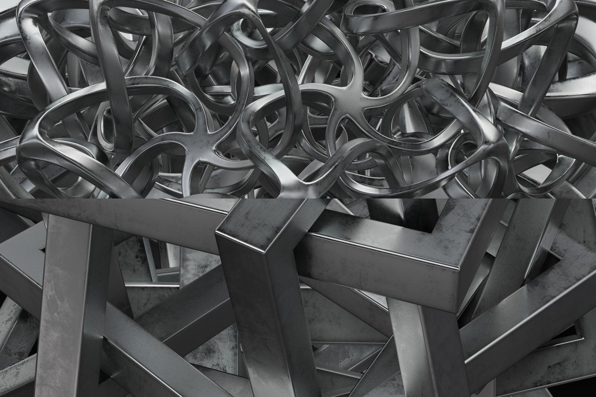 黑金高分辨率抽象未来派科技感科幻3D形状PNG素材 图片素材 sucaiwan.com