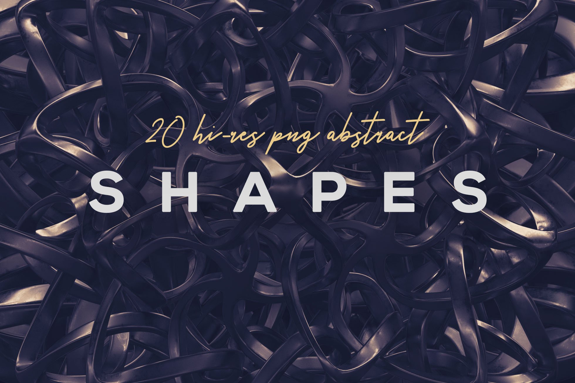 黑金高分辨率抽象未来派科技感科幻3D形状PNG素材 图片素材 sucaiwan.com