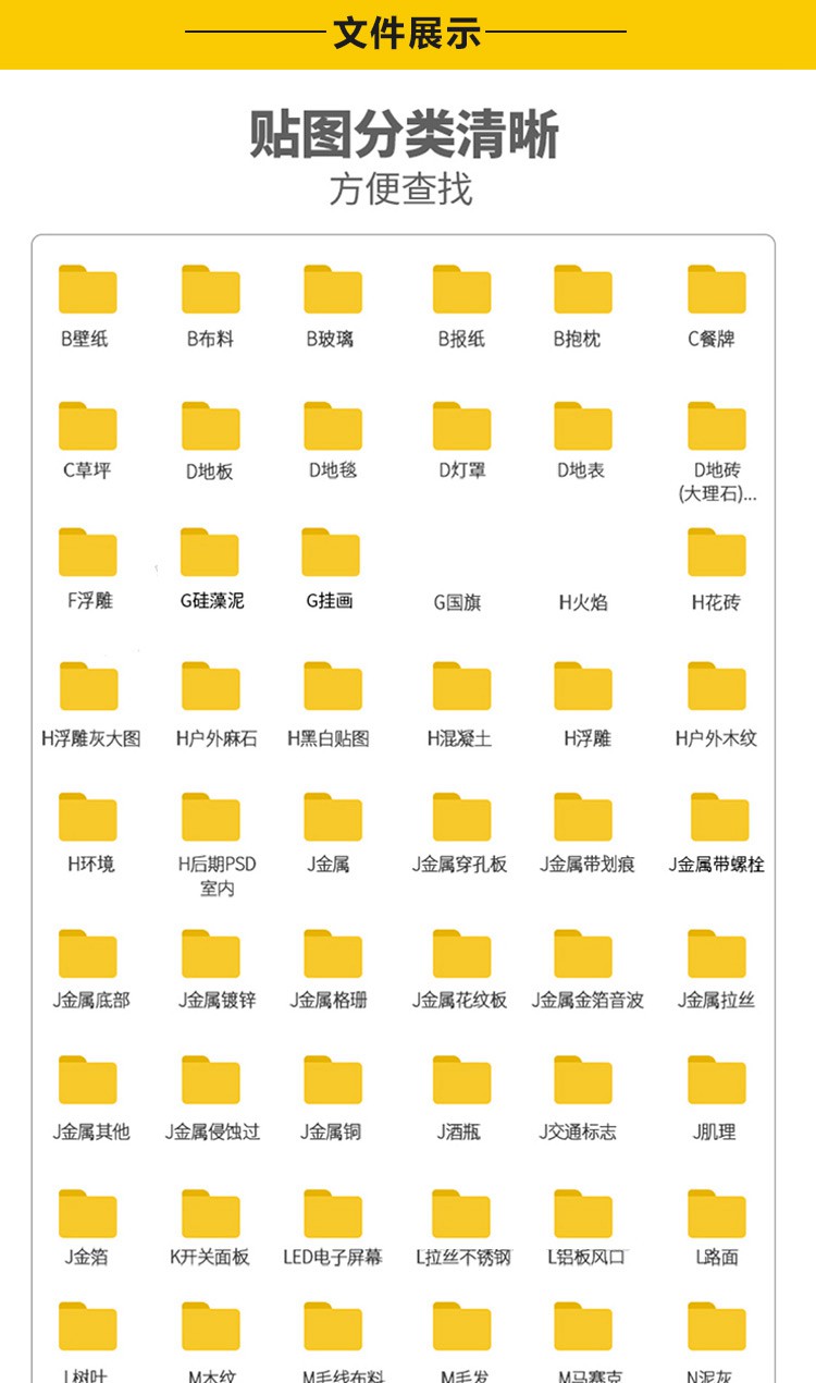 65000张高品质贴图，材质贴图库合集—95大全中文分类打包 图片素材 sucaiwan.com