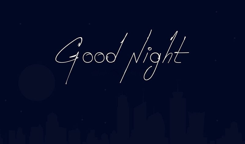 Good Night手写英文字体 设计素材 sucaiwan.com