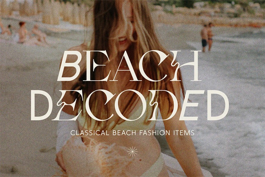 英文字体：创意复古无/衬线二重奏标题海报设计字体 Fleur Display Font Duo 设计素材 sucaiwan.com