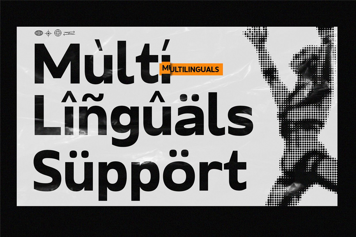 英文字体：时尚潮流都市风宽体粗体杂志海报排版标题LOGO设计无衬线字体包 Clogard 设计素材 sucaiwan.com