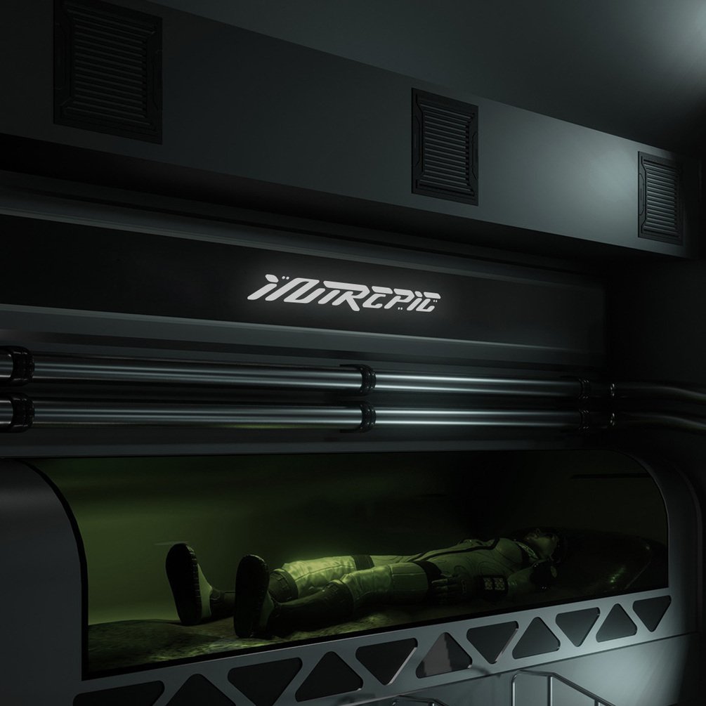 英文字体：赛博朋克Y2K未来科技游戏太空艺术抽象运动logo海报标题装饰字体 Intrepic – Display Font 设计素材 sucaiwan.com