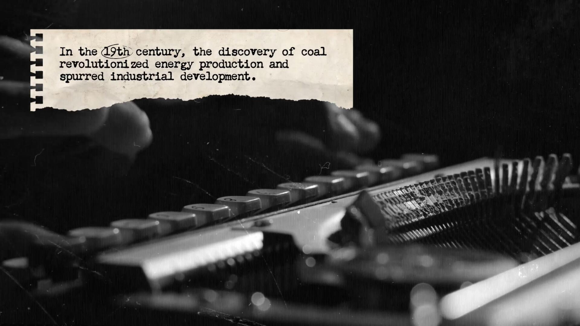 AE模板：复古氛围打字机效果撕纸背景纹理动画 , sucaiwan.com