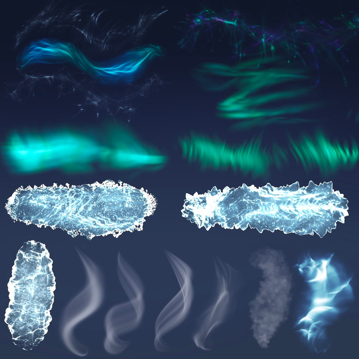 66个逼真后期特效Procreate笔刷 , sucaiwan.com