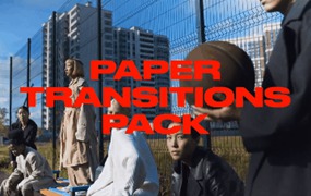 PR模板:创意情绪风格快闪拼贴定格动画撕纸转场视觉效果