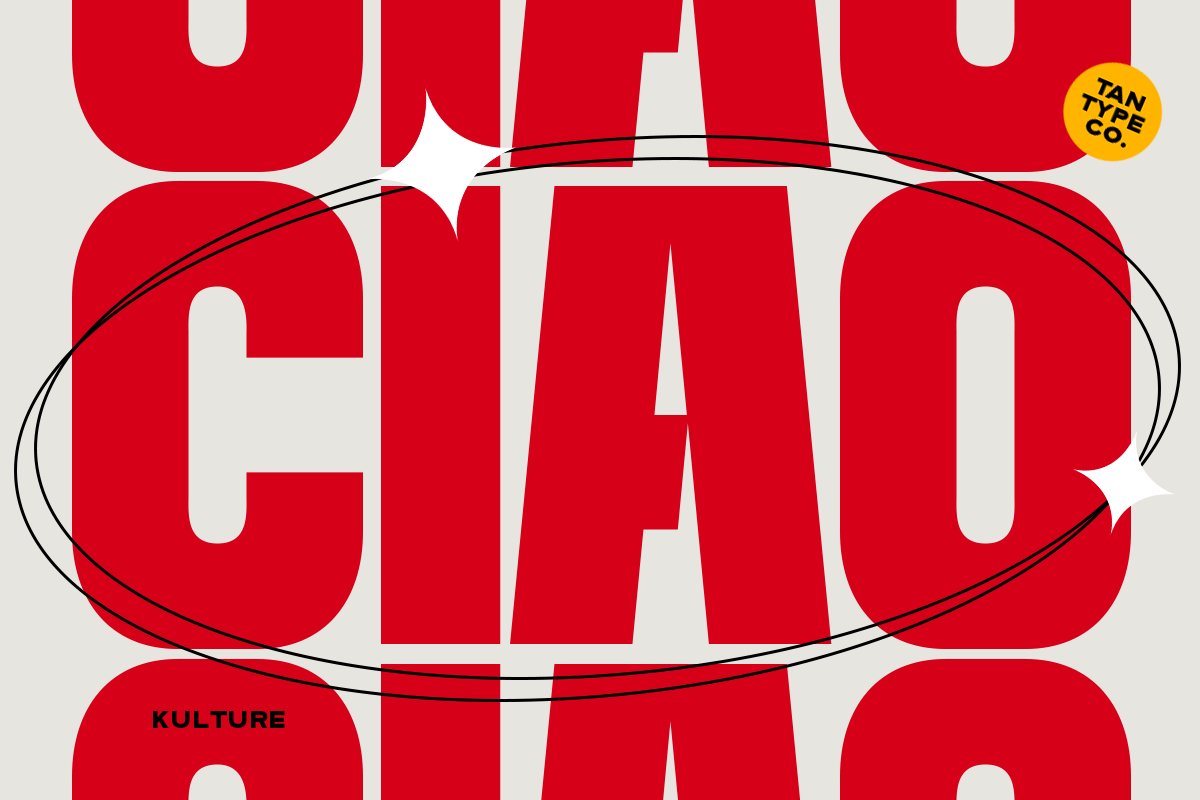 英文字体：复古大胆现代独特挤压杂志紧凑标题无衬线字体 TAN - KULTURE 设计素材 sucaiwan.com